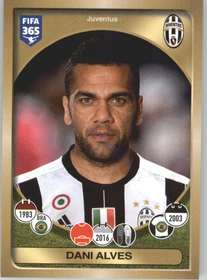 Dani Alves Panini 2017 FIFA 365 Sticker #237