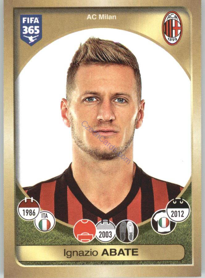 Ignazio Abate Panini 2017 FIFA 365 Sticker #260