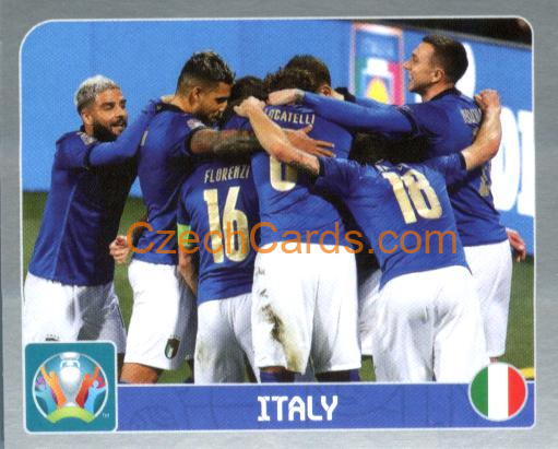 Group A. Italy 2020 Panini EURO Sticker Pearl Ed. #7
