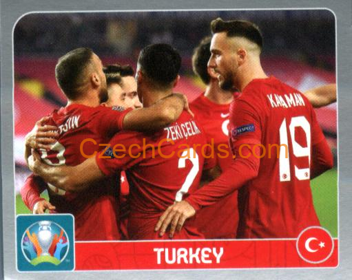 Group A. Turkey 2020 Panini EURO Sticker Pearl Ed. #9