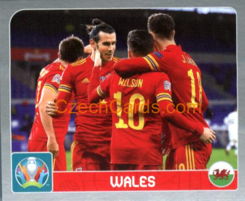 Group A. Wales 2020 Panini EURO Sticker Pearl Ed. #10