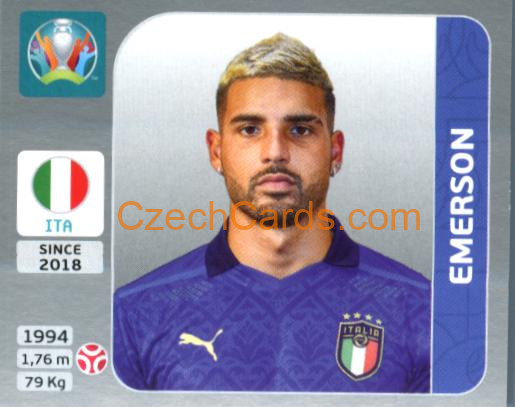 Emerson Palmieri 2020 Panini EURO Sticker Pearl Ed. #18
