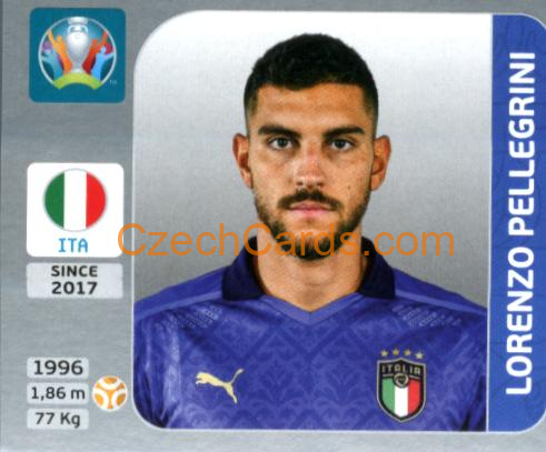 Lorenzo Pellegrini 2020 Panini EURO Sticker Pearl Ed. #23