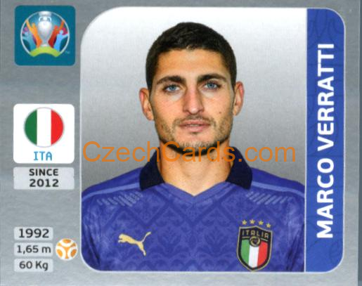 Marco Verratti 2020 Panini EURO Sticker Pearl Ed. #24