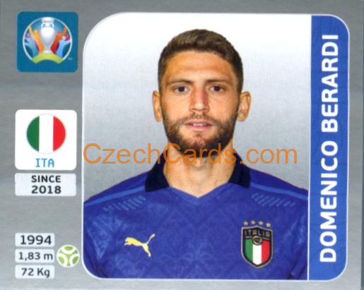 Domenico Berardi 2020 Panini EURO Sticker Pearl Ed. #26