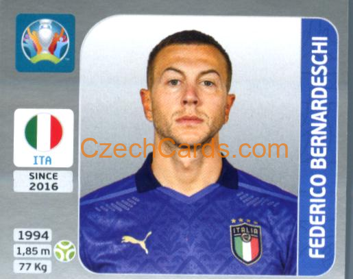 Federico Bernardeschi 2020 Panini EURO Sticker Pearl Ed. #27