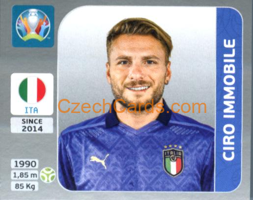 Ciro Immobile 2020 Panini EURO Sticker Pearl Ed. #29