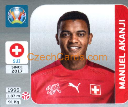 Manuel Akanji 2020 Panini EURO Sticker Pearl Ed. #47
