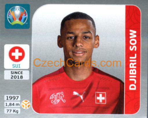 Djibril Sow 2020 Panini EURO Sticker Pearl Ed. #56