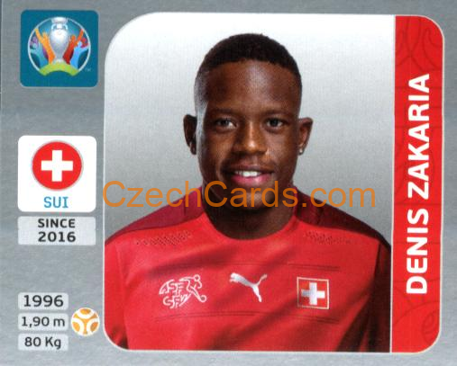 Denis Zakaria 2020 Panini EURO Sticker Pearl Ed. #59
