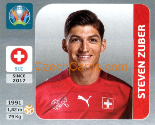 Steven Zuber 2020 Panini EURO Sticker Pearl Ed. #60