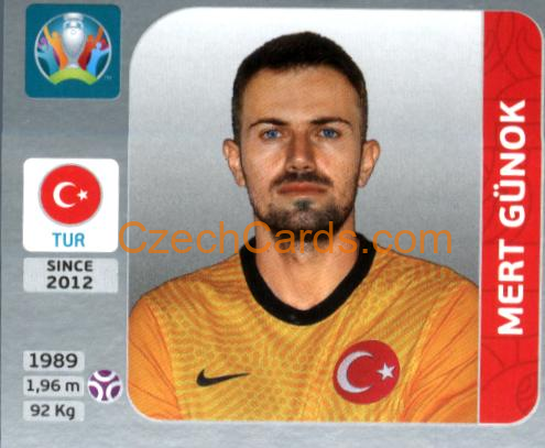 Mert Günok 2020 Panini EURO Sticker Pearl Ed. #66