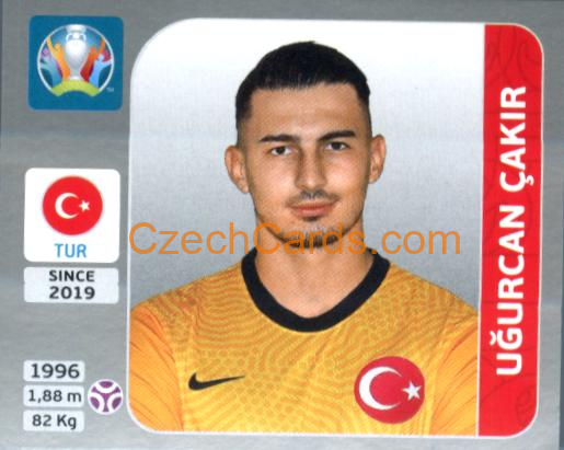 Uğurcan Çakır 2020 Panini EURO Sticker Pearl Ed. #67