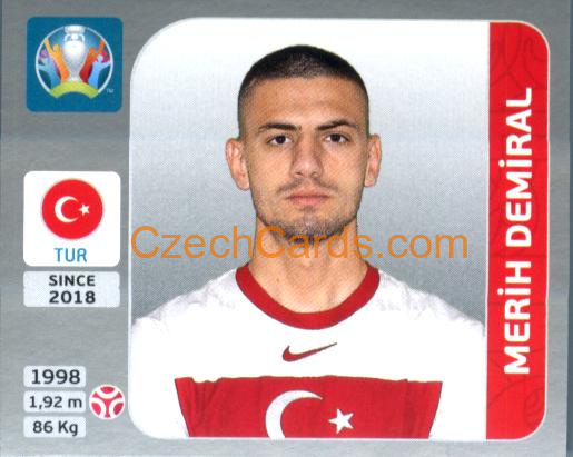 Merih Demiral 2020 Panini EURO Sticker Pearl Ed. #70