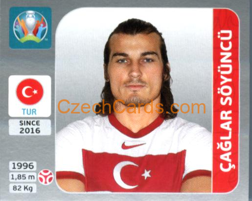Çağlar Söyüncü 2020 Panini EURO Sticker Pearl Ed. #74