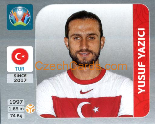 Yusuf Yazici 2020 Panini EURO Sticker Pearl Ed. #80