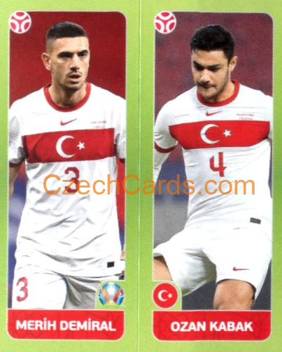 Demiral / Kabak 2020 Panini EURO Sticker Pearl Ed. #87
