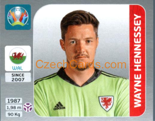 Wayne Hennessey 2020 Panini EURO Sticker Pearl Ed. #99