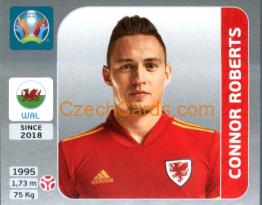 Connor Roberts 2020 Panini EURO Sticker Pearl Ed. #105