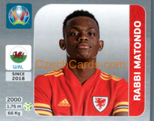 Rabbi Matondo 2020 Panini EURO Sticker Pearl Ed. #117