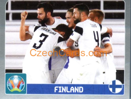 Group B. Finland 2020 Panini EURO Sticker Pearl Ed. #121