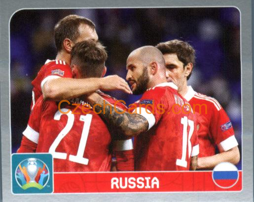 Group B. Russia 2020 Panini EURO Sticker Pearl Ed. #122