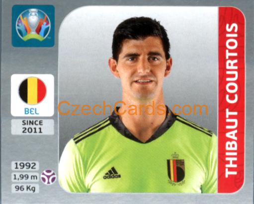 Thibaut Courtois 2020 Panini EURO Sticker Pearl Ed. #124