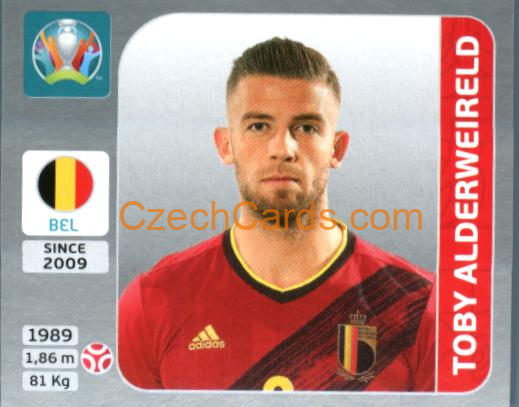 Toby Alderweireld 2020 Panini EURO Sticker Pearl Ed. #126