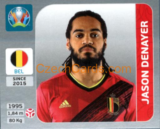 Jason Denayer 2020 Panini EURO Sticker Pearl Ed. #129