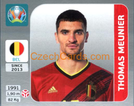 Thomas Meunier 2020 Panini EURO Sticker Pearl Ed. #130