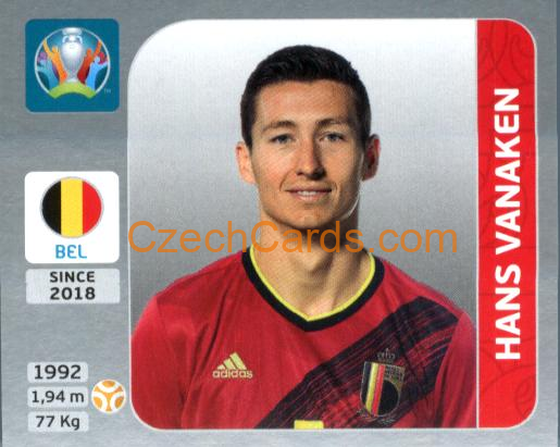 Hans Vanaken 2020 Panini EURO Sticker Pearl Ed. #135