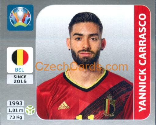 Yannick Carrasco 2020 Panini EURO Sticker Pearl Ed. #138