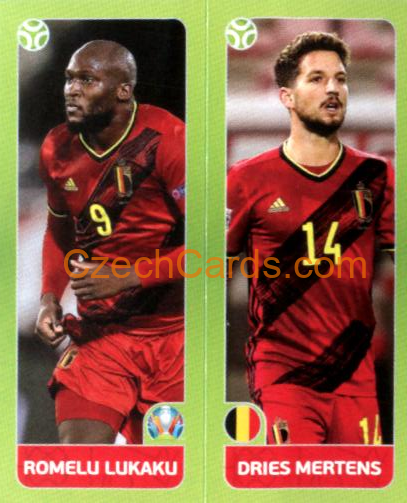 Lukaku / Mertens 2020 Panini EURO Sticker Pearl Ed. #149