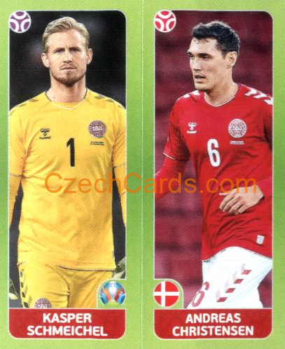 Schmeichel / Christensen 2020 Panini EURO Sticker Pearl Ed. #150