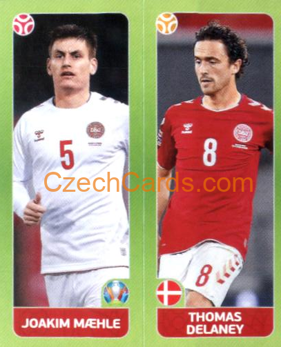 Mæhle / Delaney 2020 Panini EURO Sticker Pearl Ed. #152