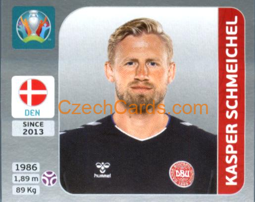 Kasper Schmeichel 2020 Panini EURO Sticker Pearl Ed. #157