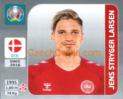 Jens Stryger Larsen 2020 Panini EURO Sticker Pearl Ed. #163