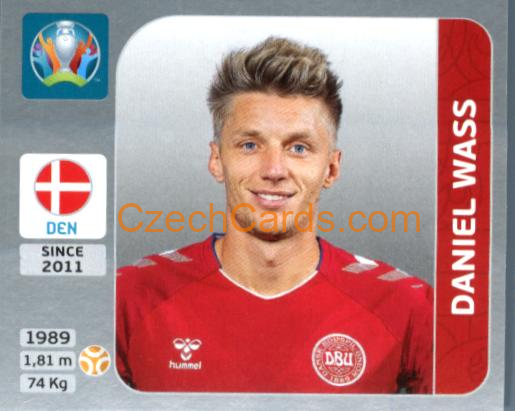 Daniel Wass 2020 Panini EURO Sticker Pearl Ed. #170