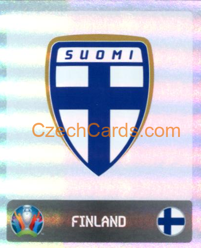 Logo Finland 2020 Panini EURO Sticker Pearl Ed. #177 foil