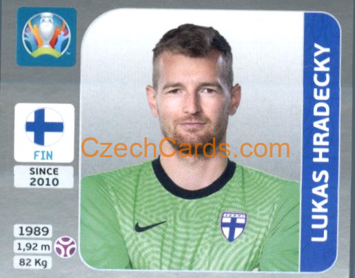Lukas Hradecky 2020 Panini EURO Sticker Pearl Ed. #178