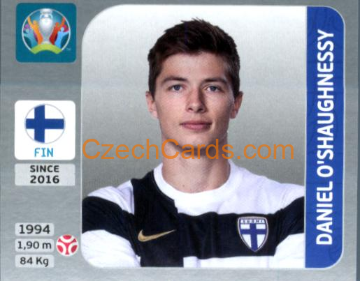 Daniel O'Shaughnessy 2020 Panini EURO Sticker Pearl Ed. #182