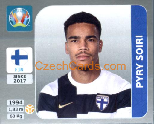 Pyry Soiri 2020 Panini EURO Sticker Pearl Ed. #192