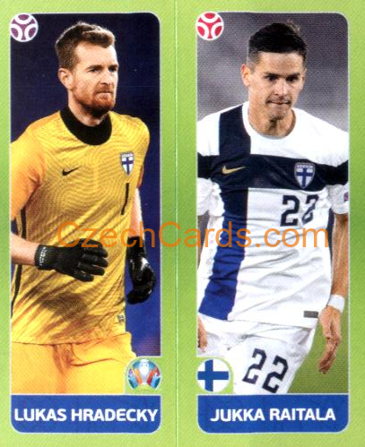 Hradecky / Raitala 2020 Panini EURO Sticker Pearl Ed. #198