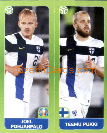 Pohjanpalo / Pukki 2020 Panini EURO Sticker Pearl Ed. #203