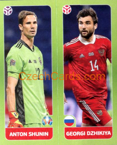 Shunin / Dzhikiya 2020 Panini EURO Sticker Pearl Ed. #204