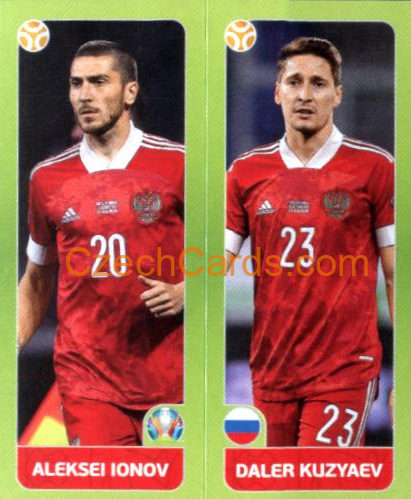 Ionov / Kuzyaev 2020 Panini EURO Sticker Pearl Ed. #206