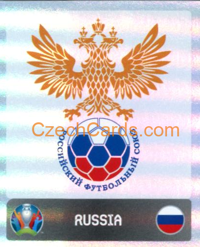 Logo Russia 2020 Panini EURO Sticker Pearl Ed. #210 foil