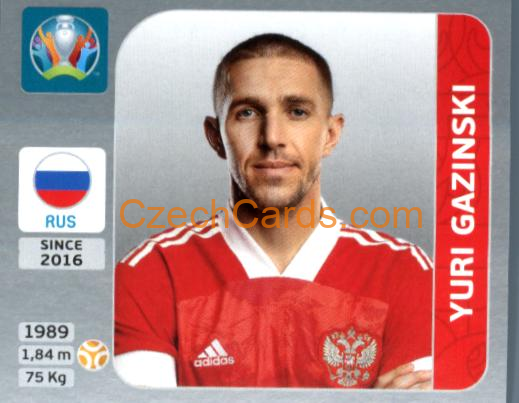 Yuri Gazinski 2020 Panini EURO Sticker Pearl Ed. #221