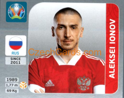 Aleksei Ionov 2020 Panini EURO Sticker Pearl Ed. #222
