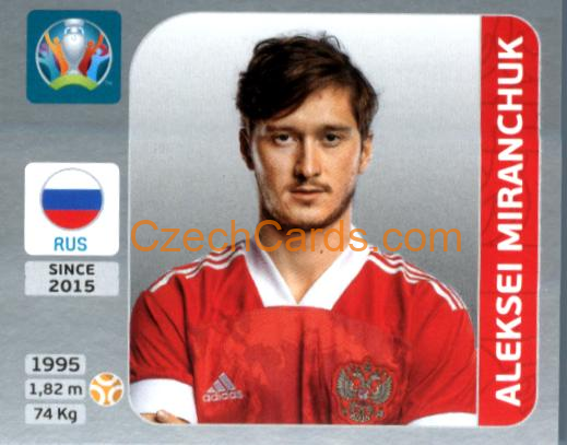 Aleksei Miranchuk 2020 Panini EURO Sticker Pearl Ed. #224